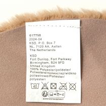 Artikel Kunstfell Deko Fell rund Tischläufer Fellteppich Braun Ø38cm