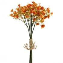 Schleierkraut Kunstblumen Gipskraut Orange L30cm 6St im Bund