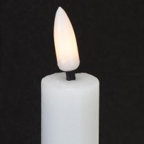 Artikel LED Kerzen Weiß Stabkerzen Wachs Warmweiß 24,5cm 2 St