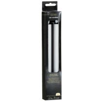 Artikel LED Kerzen Weiß Stabkerzen Wachs Warmweiß 24,5cm 2 St