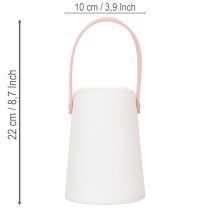 Artikel Lampe mit Henkel tragbare LED Leuchte für Outdoor und Indoor 22 cm 3St