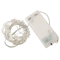 Artikel LED Lichterkette Sterne 20 Micro LED Warmweiß Timer 6St