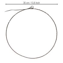 Artikel LED Ring zum Hängen Metall 110L Warmweiß Indoor Ø35cm