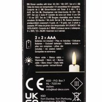 Artikel LED-Spitzkerze Rot mit warmweißem Licht 24cm 2St