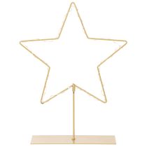 Artikel Stern mit 50 LED Tischdekoration aus Metall Batteriebetrieben Für innen 33cm