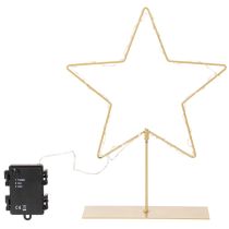 Artikel Stern mit 50 LED Tischdekoration aus Metall Batteriebetrieben Für innen 33cm