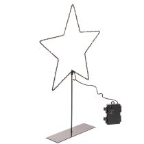 Artikel LED Stern mit Batteriefach auf Standfuß für Fensterbank und Tisch 46cm