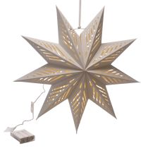 Artikel Weihnachtsstern LED Deko zum Aufhängen Warmweiß Indoor 38cm