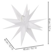 Artikel Deko LED Stern Warmweiß Outdoor mit Timer 40cm