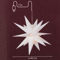 Artikel Deko LED Stern Warmweiß Outdoor mit Timer 40cm