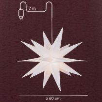 Artikel LED Stern Weihnachtsstern Warmweiß Timer Outdoor 60cm