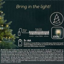 Artikel Lametta Weihnachtsgirlande mit 60 LED und Timer Outdoor 3m