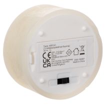 Artikel LED Teelicht Warmweiß Flackereffekt und Timer Echtwachs Für Batterie 7cm 2St