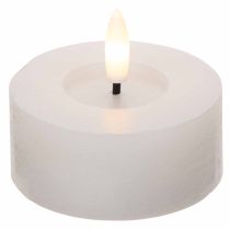 Artikel LED-XL-Teelicht Weiß Echtwachs mit Timer Warmweiß 6cm 2St