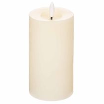 Artikel LED-Stumpenkerze aus Echtwachs in Weiß mit Timerfunktion Warmweiß 15cm