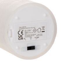 Artikel LED Stumpenkerze flackernd mit Timer Ø7cm 12cm