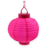 Lampion LED mit Solar 20cm Pink