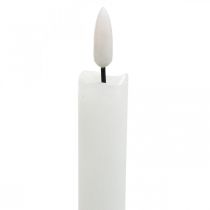 Artikel LED Kerze Wachs Tafelkerze Warmweiß Für Batterie Ø2cm 24cm 2St