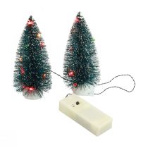 LED Weihnachtsbaum Mini künstlich Für Batterie 16cm 2St