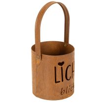 Artikel Laterne Metall Windlicht Edelrost Deko Lichtblick H22cm 2St