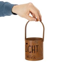 Artikel Laterne Metall Windlicht Edelrost Deko Lichtblick H22cm 2St
