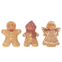 Artikel Deko Gebäckfigur Lebkuchenmännchen künstlich 8cm 3St