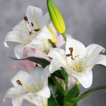 Artikel Künstliche Lilienblume realistische Nachbildung langlebige Dekoration für Wohnräume 66cm 2St