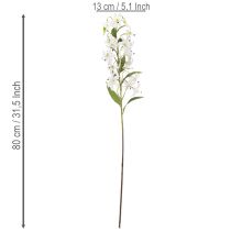 Artikel Künstliche Lilie weiß langer Blütenzweig dekorativ 80cm
