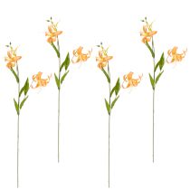 Artikel Kunstblumen Lilien Dekoration künstliche Lilien für Hochzeitsfeiern und Events 77cm 4St