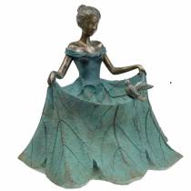 Artikel Vogeltränke Gartenfigur Mädchen im Blütenkleid H33,5cm