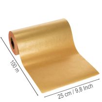 Artikel Manschettenpapier Rolle Gold Rot 25cm 100m Floristikbedarf