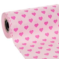 Artikel Manschettenpapier mit Herzmotiv Rosa 25cm 100m