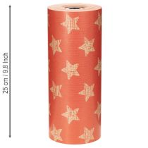 Artikel Manschettenpapier mit Sternen Rolle Floristikbedarf 25 cm 100m