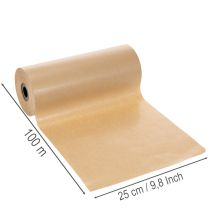 Artikel Manschettenpapier Natur Kraftpapier Rolle 25cm 100m Dekopapier