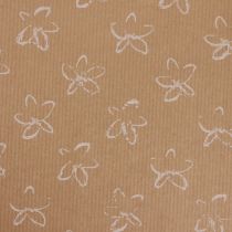 Manschettenpapier Seidenpapier Natur Blüten 25cm 100m