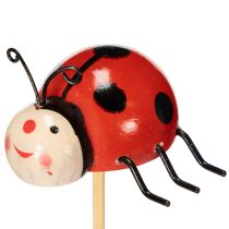 Artikel Marienkäfer Gartenstecker Deko für Frühling und Sommer Blumendeko verzieren 31cm 4 St