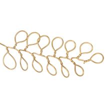 Artikel Metall Blumen Deko Girlande Draht für Blumenkranz Sommerdeko Wanddeko Gold 110cm