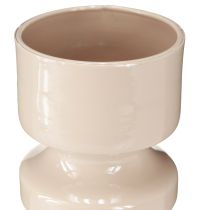 Artikel Metall Blumenvase Cappuccino Braun Emaille Ø9cm H17,5cm