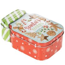 Artikel Metalldose Keksdose Weihnachtsmotiv im Keksglas-Design 15cm 2St