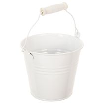 Artikel Metalleimer Weiß Ø12cm H10cm 8 St