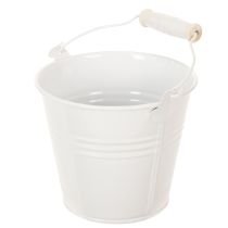 Artikel Metalleimer Weiß Ø12cm H10cm 8 St