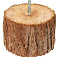 Artikel Dekoring rund auf Holzsockel Metall für Trockenblumen 52cm