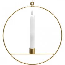 Artikel Kerzenhalter zum Hängen Golden Metall Dekoring Ø25cm 3St