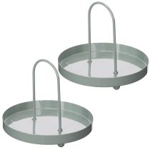 Artikel Tablett Dekorative Nutzung für Küche und Esstisch dekorieren hoher Griff 18cm
