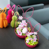 Artikel Pflanzschale Ostern Dekoration Hase Metallkorb fuer Indoor Outdoor Pflanzenschale 33cm