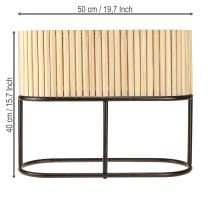 Artikel Mini-Hochbeet Jardiniere Pflanzkübel Holz oval 50×20cm H40cm