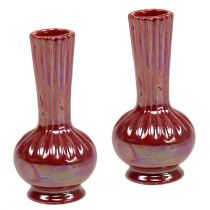 Mini Vase Ø5cm H10cm Perlmutt Rot 6St