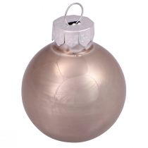 Artikel Mini Weihnachtskugeln Glas Baumkugeln Kaschmir Ø3cm 22 St