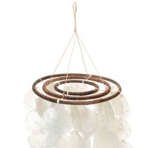 Artikel Windspiel Capiz Muschel Mobile rund 70 cm Länge für Balkon oder Garten