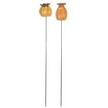 Artikel Garten Stecker Mohnkapsel für stilvolle Gartengestaltung Blumenbeet oder Balkon 60cm 2St